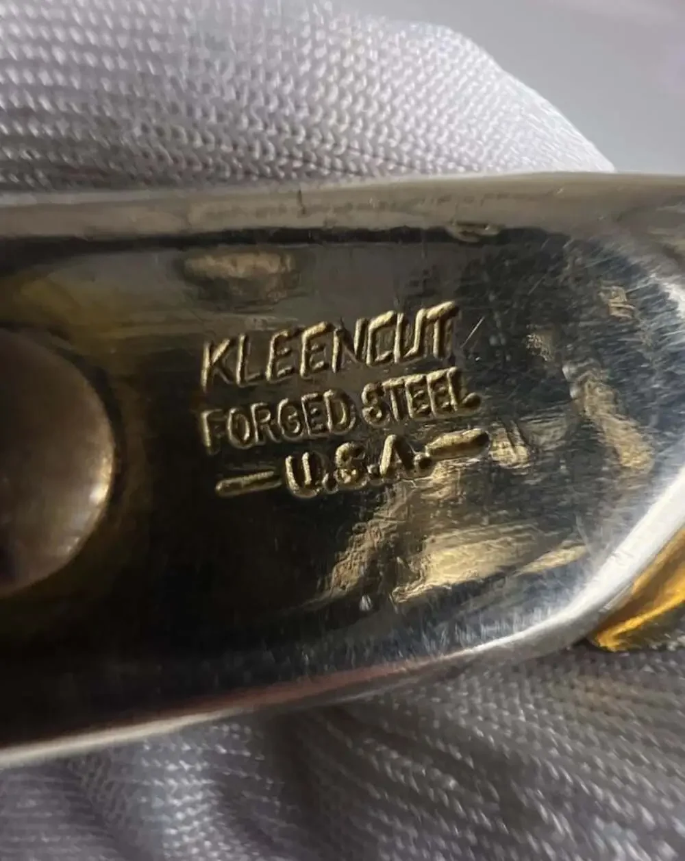 Vera Kleencut Forged Steel U.S.A. Vintage Gold-Tone Scissors